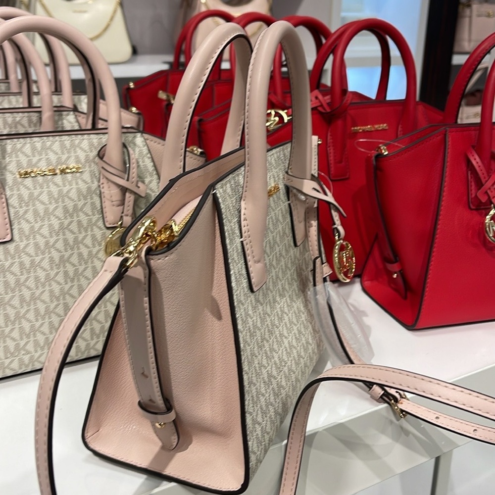 MICHAEL KORS
Avril Small Logo Top-Zip Satchel
Powder Blush Multi 
NWT - Picture 10 of 16